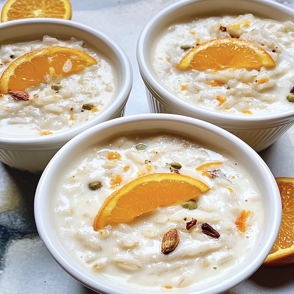 Cardamom Orange Rice Pudding