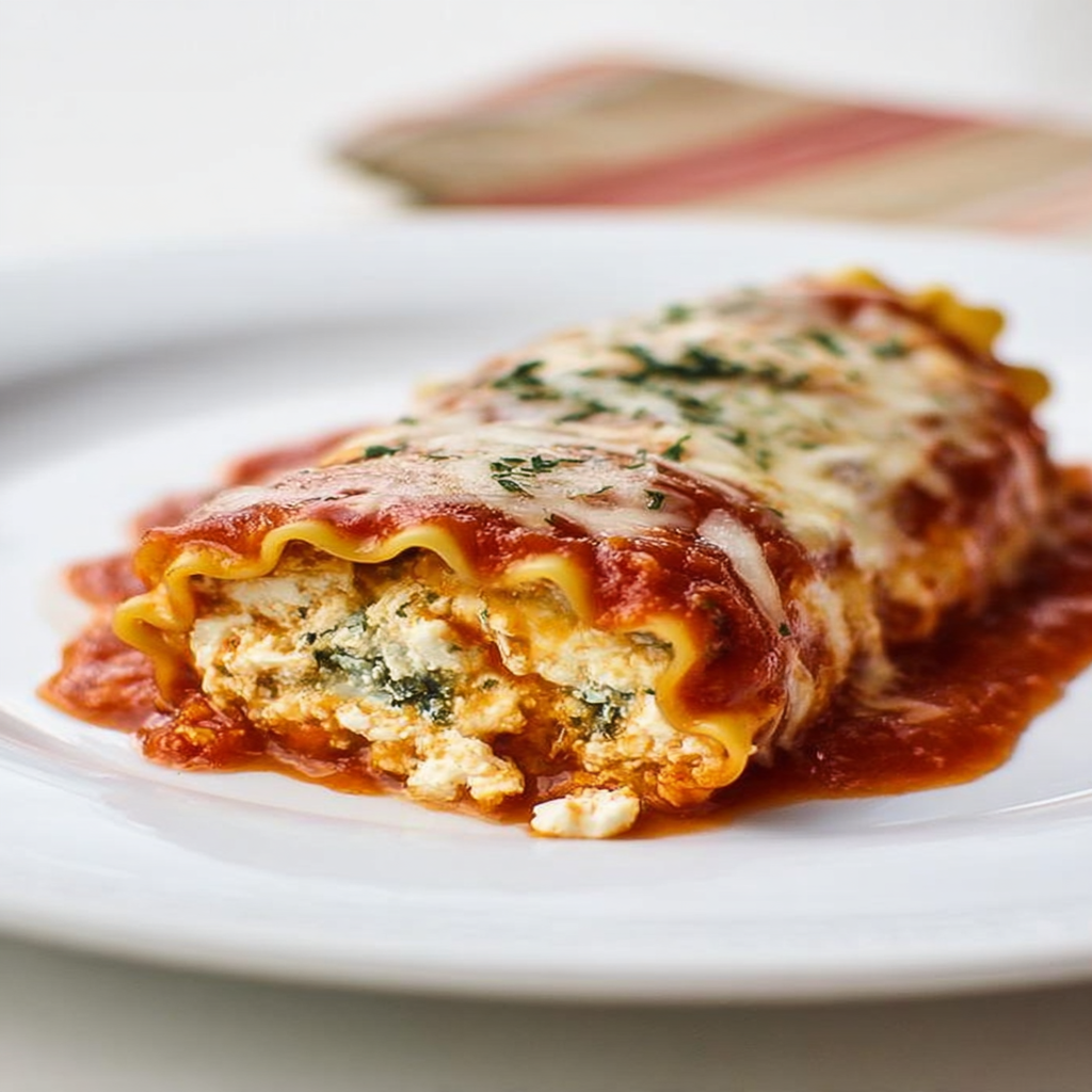 Skinny Lasagna Rolls