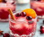 Cozy Cranberry Cinnamon Whiskey Sour Cocktail Recipe
