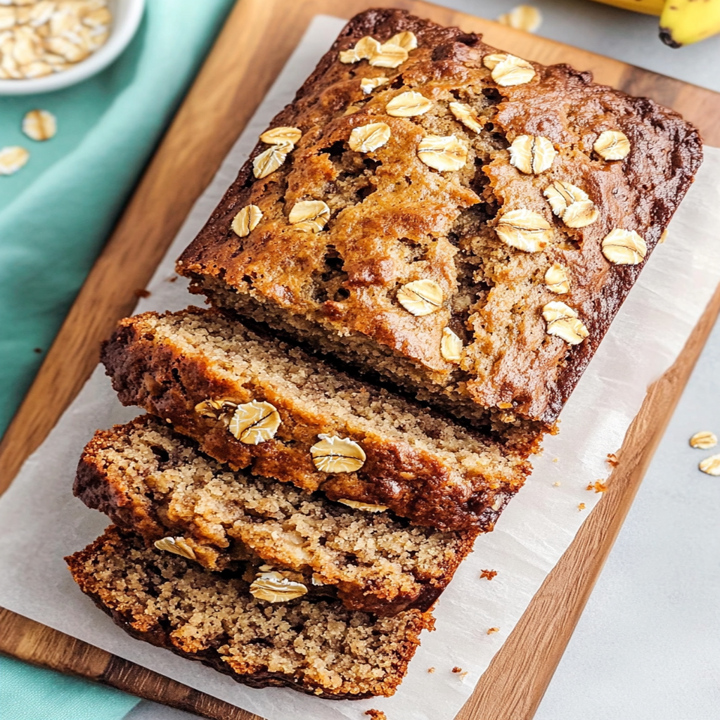 Picture Idea: Quick And Healthy Oatmeal Banana Bread