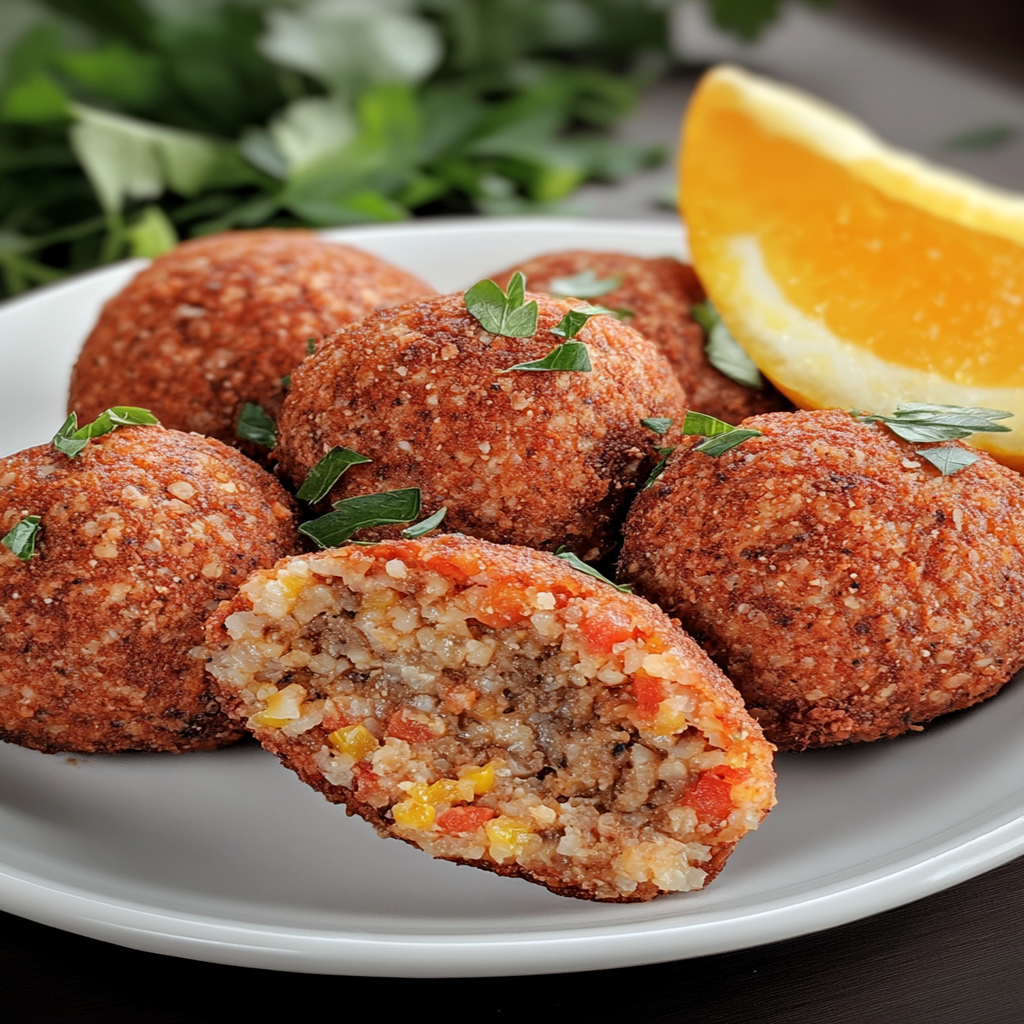 İçli Köfte (Stuffed Bulgur Balls)