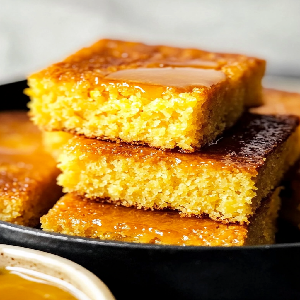 Buttered Cornbread Skillet Honey Butter Cornbread