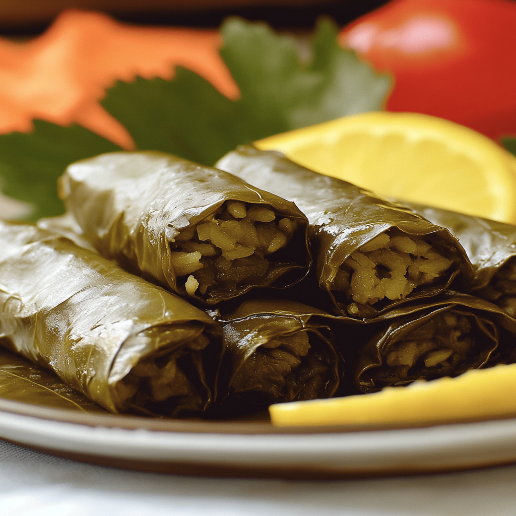 Zeytinyağlı Yaprak Sarma (Vine Leaves Stuffed with Rice)