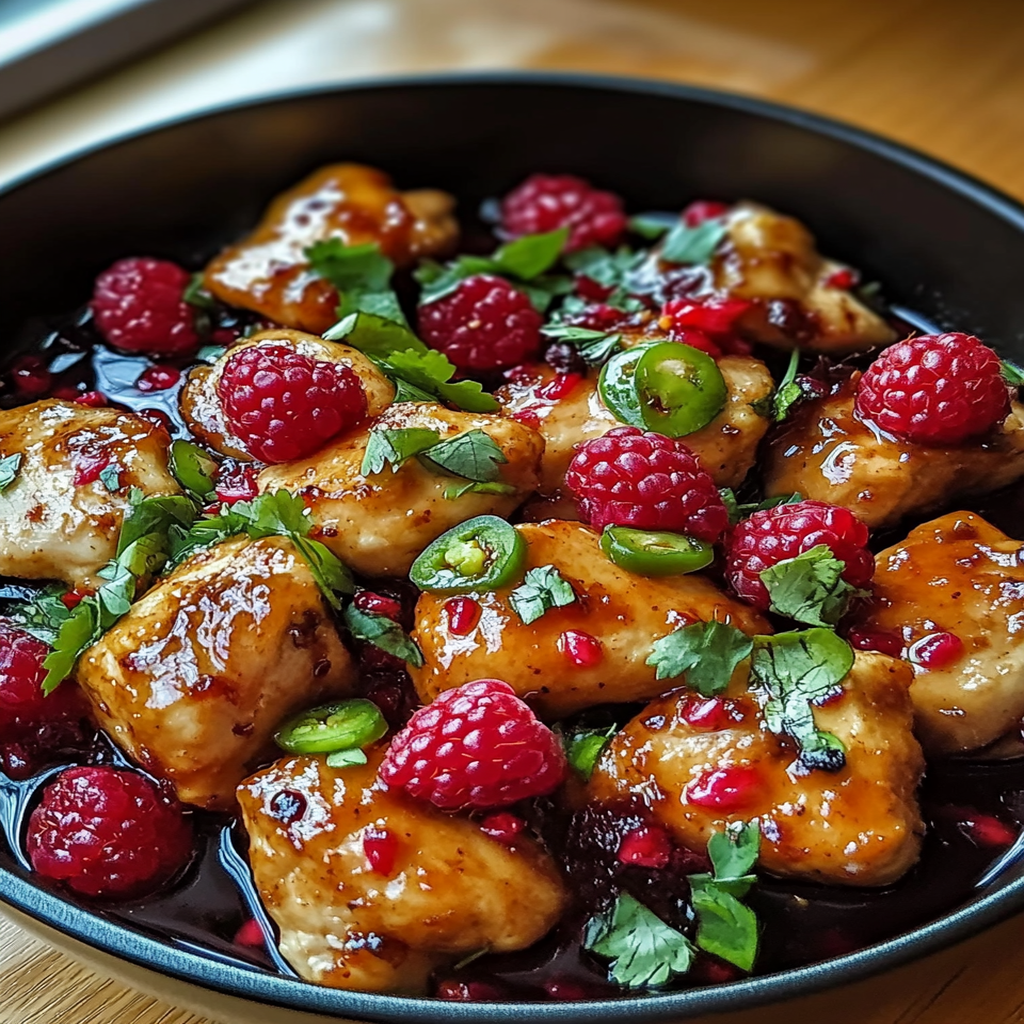 Marinated Raspberry Chicken Recipe Sweet & Spicy Jalapeño Raspberry Chicken